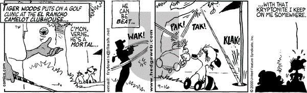 Over the Hedge on Saturday September 16, 2000 Comic Strip