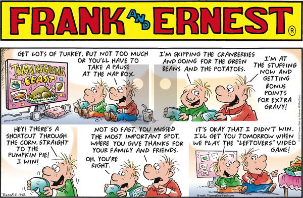 Frank and Ernest on Sunday November 18, 2018 Comic Strip