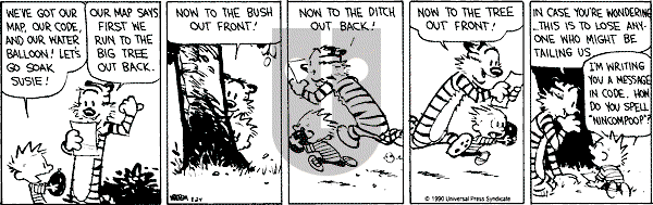 Calvin and Hobbes - Friday August 24, 1990 Comic Strip