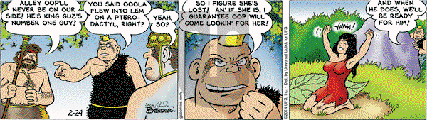 Alley Oop on Monday February 24, 2014 Comic Strip