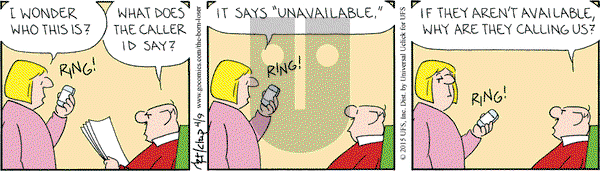 The Born Loser on Thursday April 9, 2015 Comic Strip