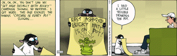Get Fuzzy on Thursday January 25, 2007 Comic Strip