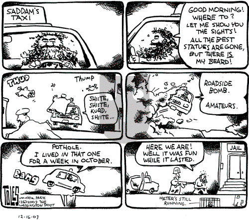 Tom Toles on Tuesday December 16, 2003 Comic Strip