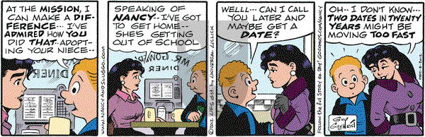 Nancy on Saturday December 8, 2012 Comic Strip