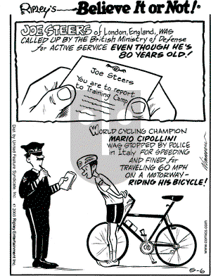 Ripley's Believe It or Not on Tuesday May 6, 2003 Comic Strip