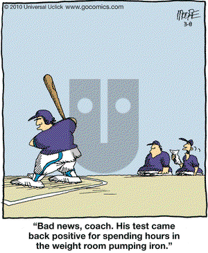 In the Bleachers on Monday March 8, 2010 Comic Strip