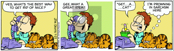 Garfield on Saturday July 22, 2000 Comic Strip