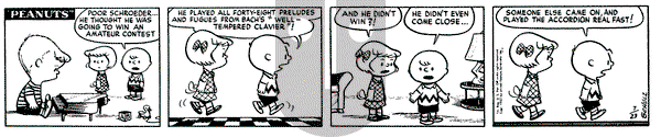 Peanuts on Wednesday July 23, 1952 Comic Strip
