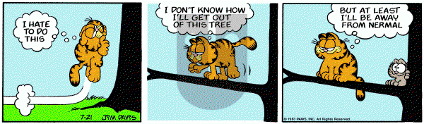 Garfield on Thursday July 21, 1983 Comic Strip