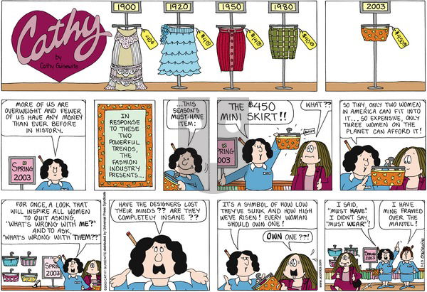 Cathy Classics on Sunday March 23, 2025 Comic Strip