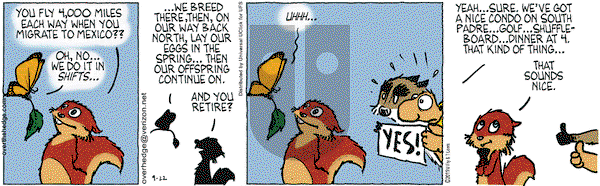 Over the Hedge on Thursday September 22, 2011 Comic Strip