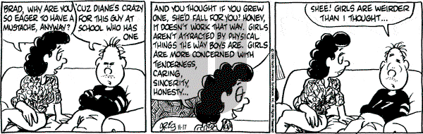 Luann on Saturday November 17, 1990 Comic Strip