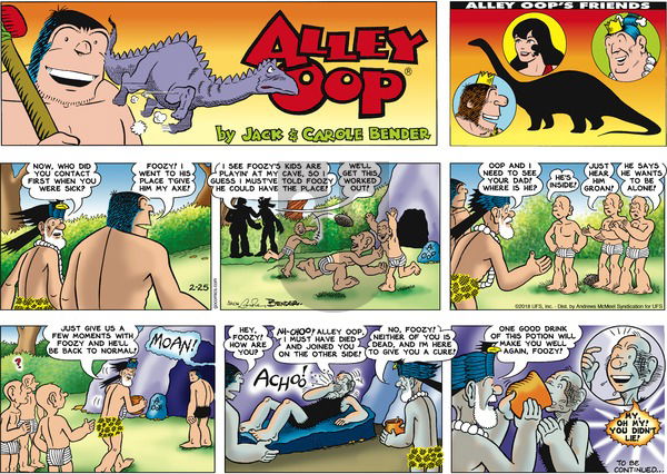 Alley Oop on Sunday February 25, 2018 Comic Strip