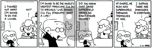 FoxTrot on Tuesday March 30, 1999 Comic Strip