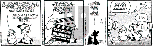 Over the Hedge on Saturday March 30, 2002 Comic Strip