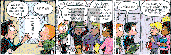 Cleats - Tuesday November 29, 2005 Comic Strip