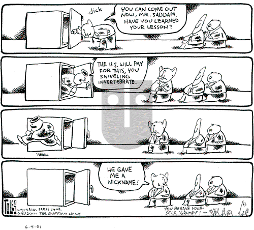 Tom Toles on Monday June 4, 2001 Comic Strip