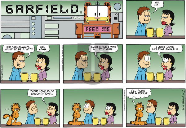Garfield on Sunday March 14, 2010 Comic Strip