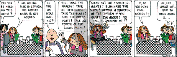 Cathy Classics on Saturday April 20, 2002 Comic Strip