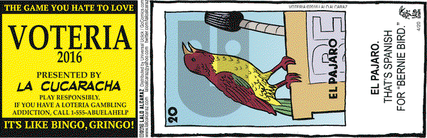 La Cucaracha on Wednesday April 20, 2016 Comic Strip