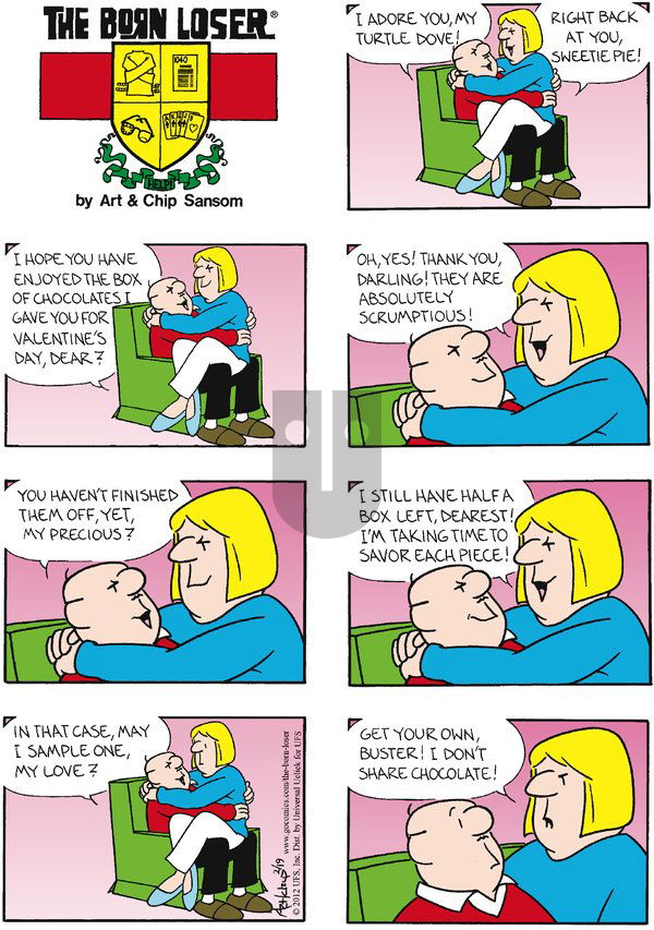 The Born Loser on Sunday February 19, 2012 Comic Strip