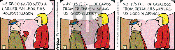 The Born Loser on Wednesday December 3, 2014 Comic Strip