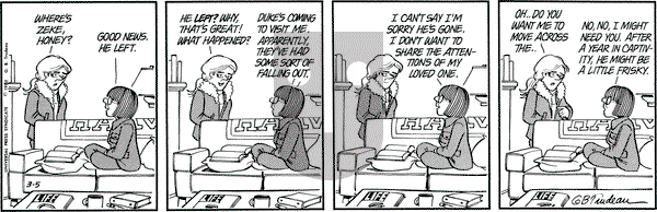 Doonesbury on Thursday March 5, 1981 Comic Strip
