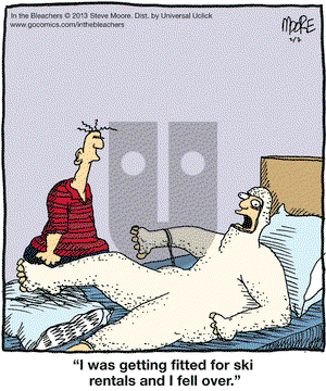 In the Bleachers on Thursday February 7, 2013 Comic Strip