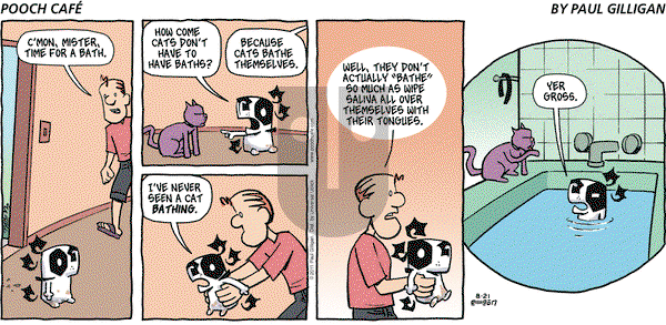 Pooch Cafe on Sunday August 21, 2011 Comic Strip