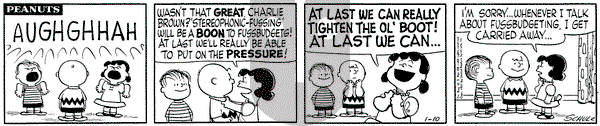 Peanuts on Thursday January 10, 1957 Comic Strip