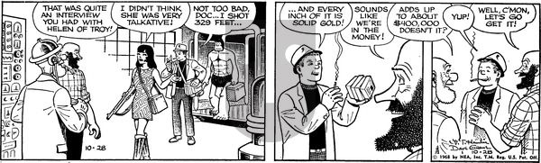 Alley Oop on Monday October 28, 1968 Comic Strip