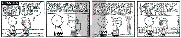 Peanuts on Friday October 12, 1962 Comic Strip
