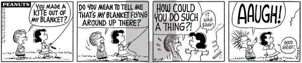 Peanuts on Wednesday June 13, 1962 Comic Strip