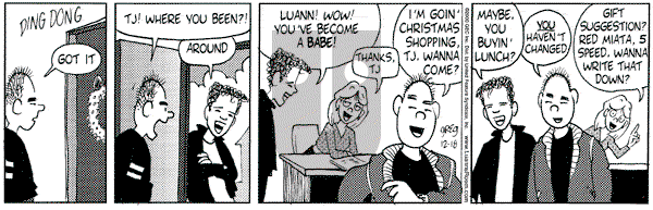 Luann on Monday December 18, 2000 Comic Strip