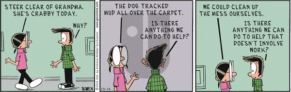 Grand Avenue on Monday October 14, 2024 Comic Strip