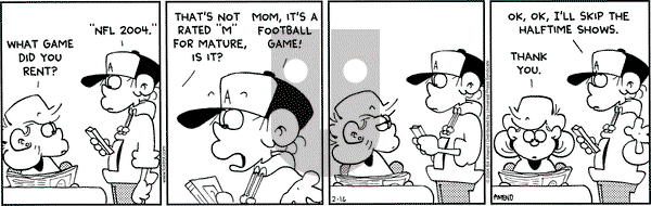 FoxTrot on Monday February 16, 2004 Comic Strip