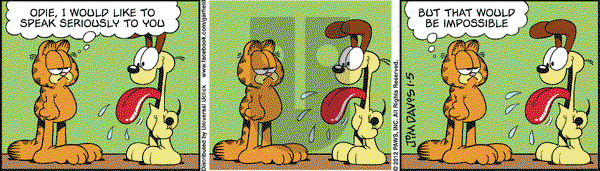 Garfield - Thursday January 5, 2012 Comic Strip
