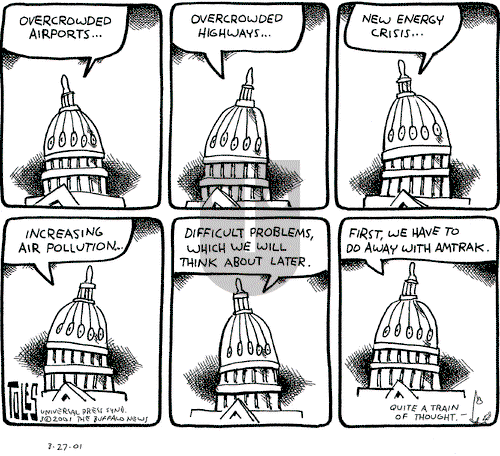 Tom Toles on Tuesday March 27, 2001 Comic Strip