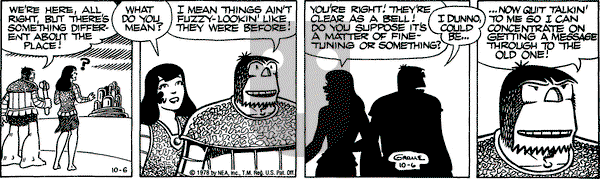 Alley Oop on Friday October 6, 1978 Comic Strip