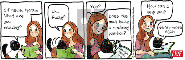 Breaking Cat News on Friday February 9, 2018 Comic Strip