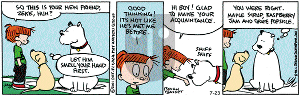 Red and Rover on Monday July 23, 2001 Comic Strip