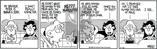 FoxTrot on Monday May 15, 1989 Comic Strip