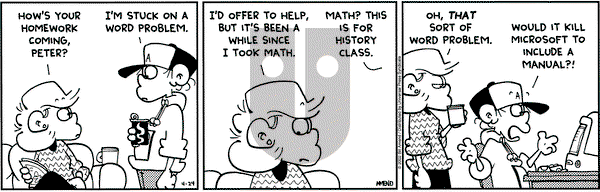 FoxTrot on Wednesday April 24, 2002 Comic Strip