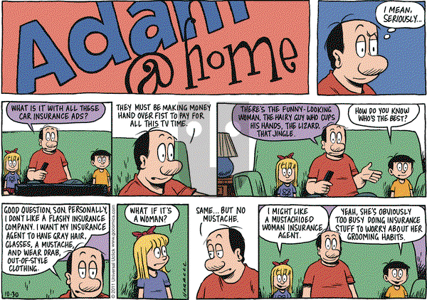 Adam@Home on Sunday October 30, 2011 Comic Strip