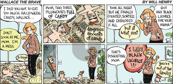 Wallace the Brave - Sunday November 1, 2020 Comic Strip