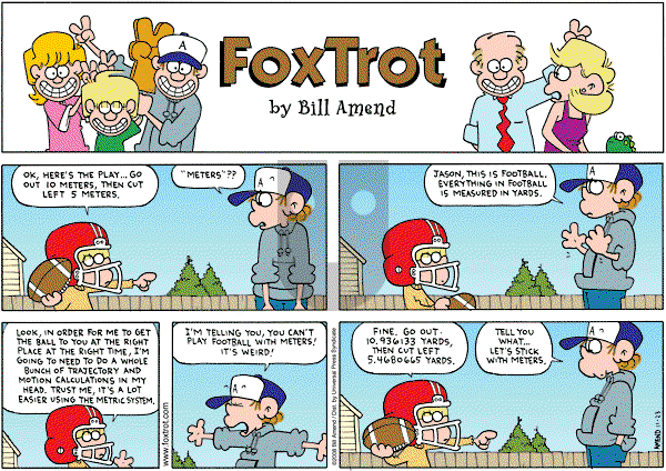FoxTrot on Sunday November 23, 2008 Comic Strip