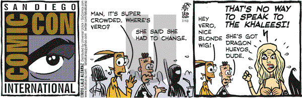 La Cucaracha on Friday July 10, 2015 Comic Strip