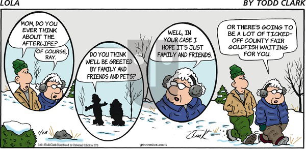 Lola on Sunday January 25, 2015 Comic Strip