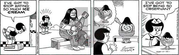 Nancy on Monday March 11, 1996 Comic Strip