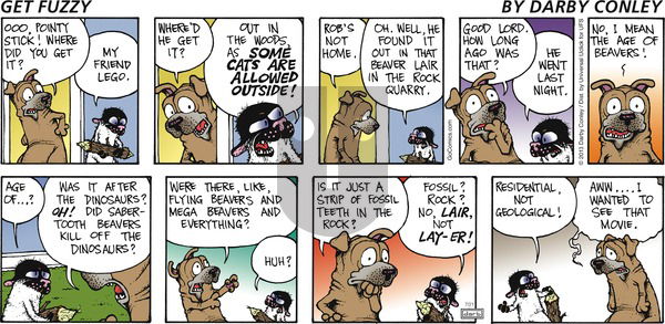 Get Fuzzy on Sunday July 21, 2013 Comic Strip